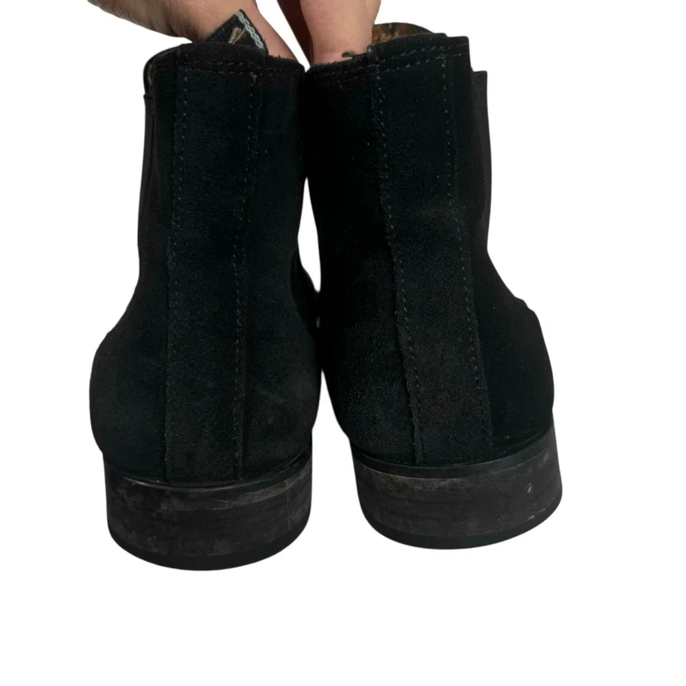Shoe The‎ Bear Dev Men's Black Suede Chelsea Boots Size 40
